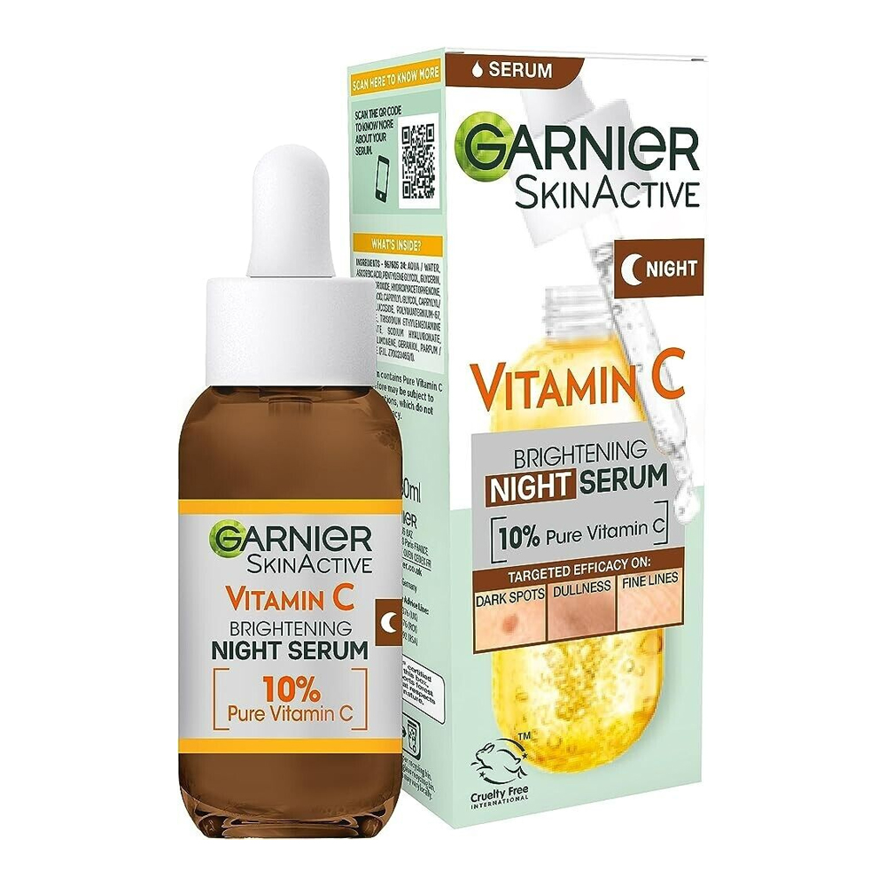 GARNIER SKIN ACTIVE VITAMIN C BRIHTENING NIGHT SERUM